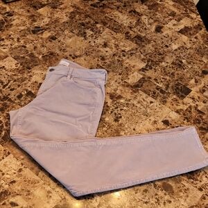 Ann Taylor LOFT Women's Lavender Curvy Skinny Corduroy Pants Size 30